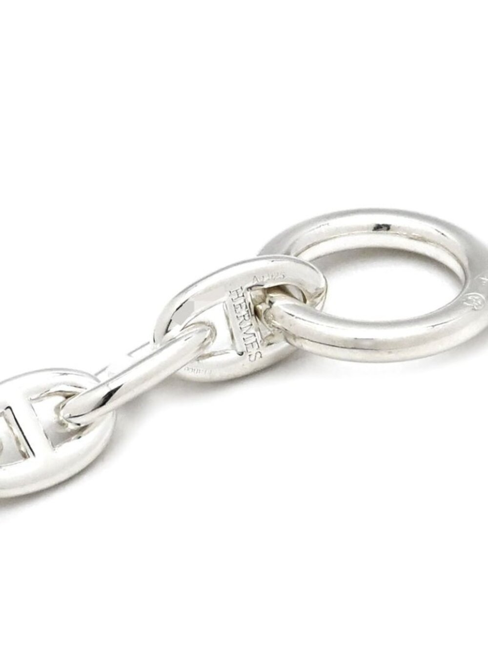 Hermes Bracelet Chaine D'ancre TPM Silver 925 22 Frames Star Ring - Picture 7 of 9